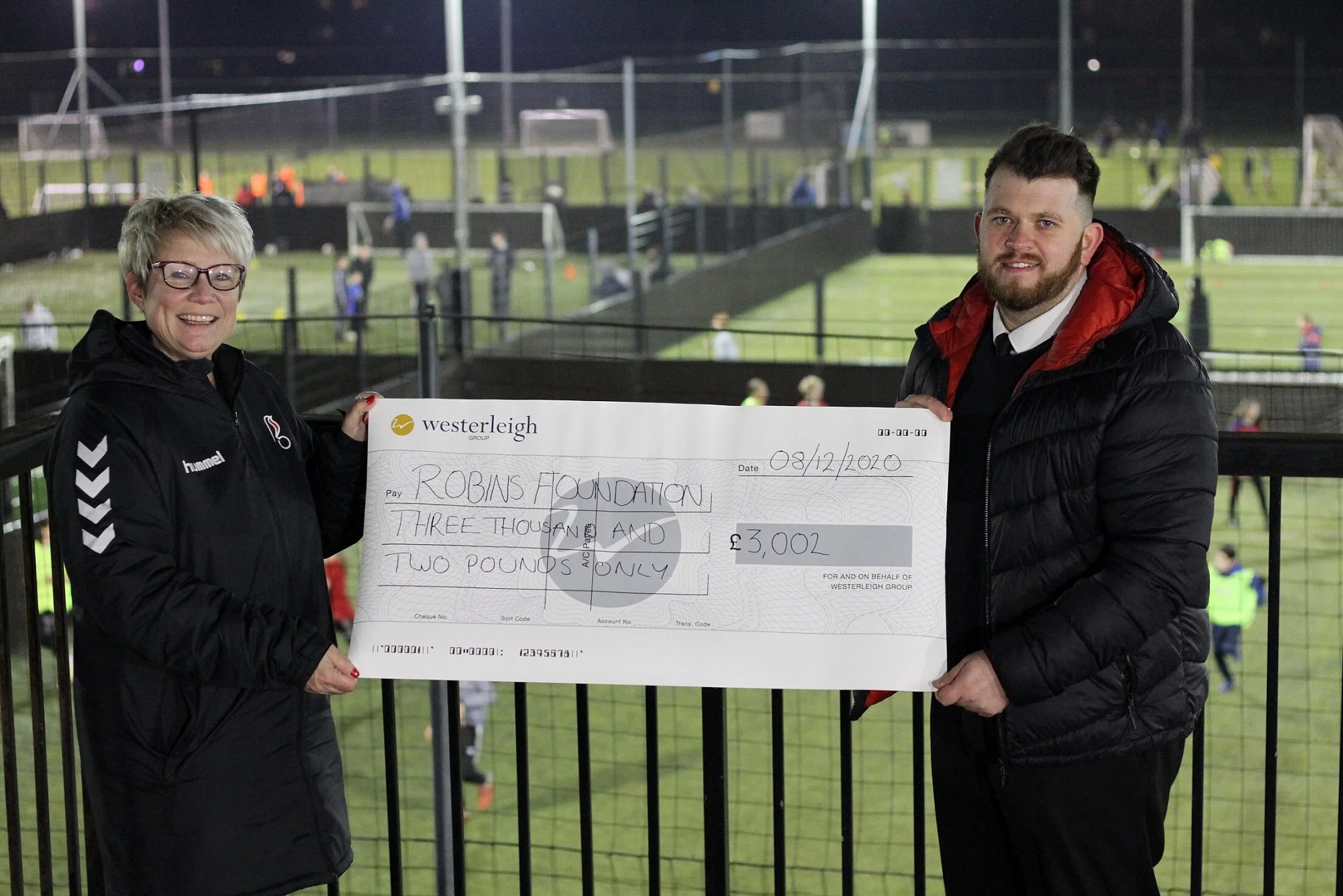 Westerleigh donation kicks-off new partnership with Robins Foundation