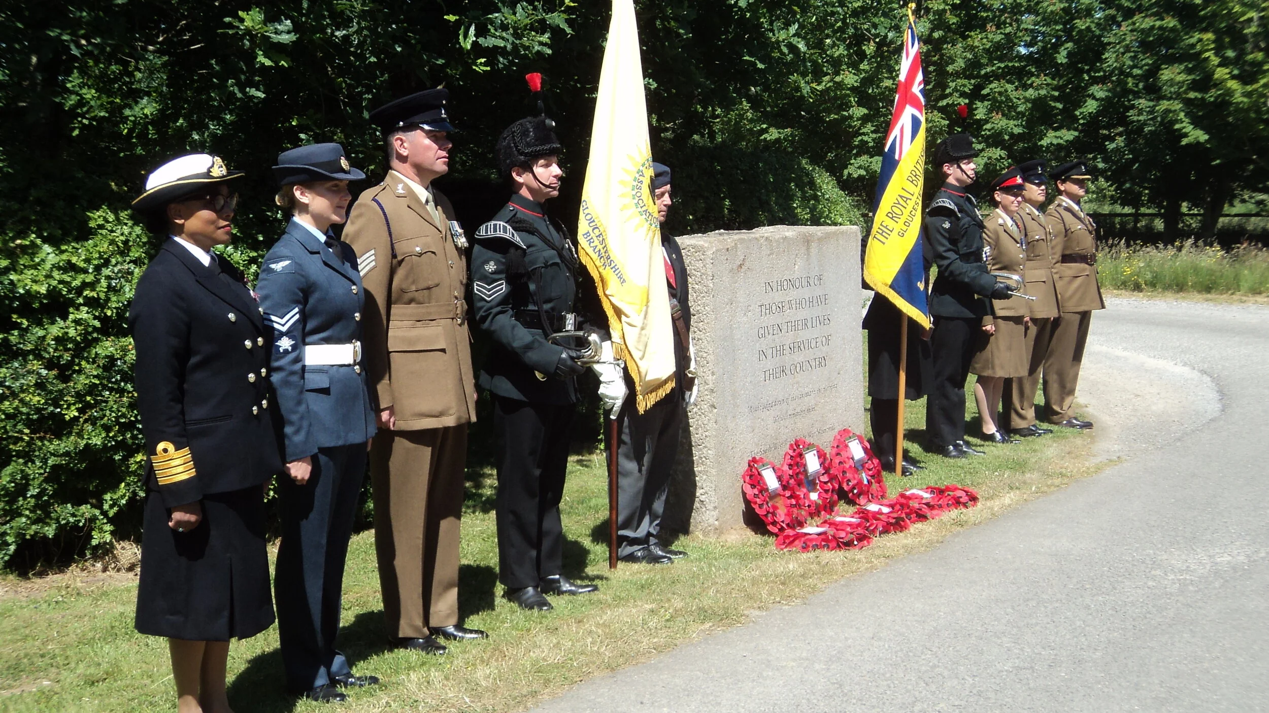 Memorial Woodlands service under Covid restrictions