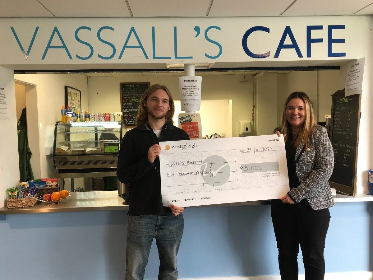 Westerleigh Group ‘PROPs up’ Bristol charity with £5,000 gift