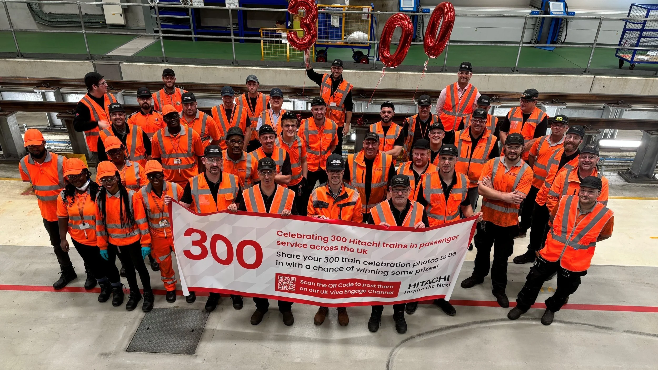 Stoke Gifford factories celebrate 300th Hitachi train delivered for UK passengers