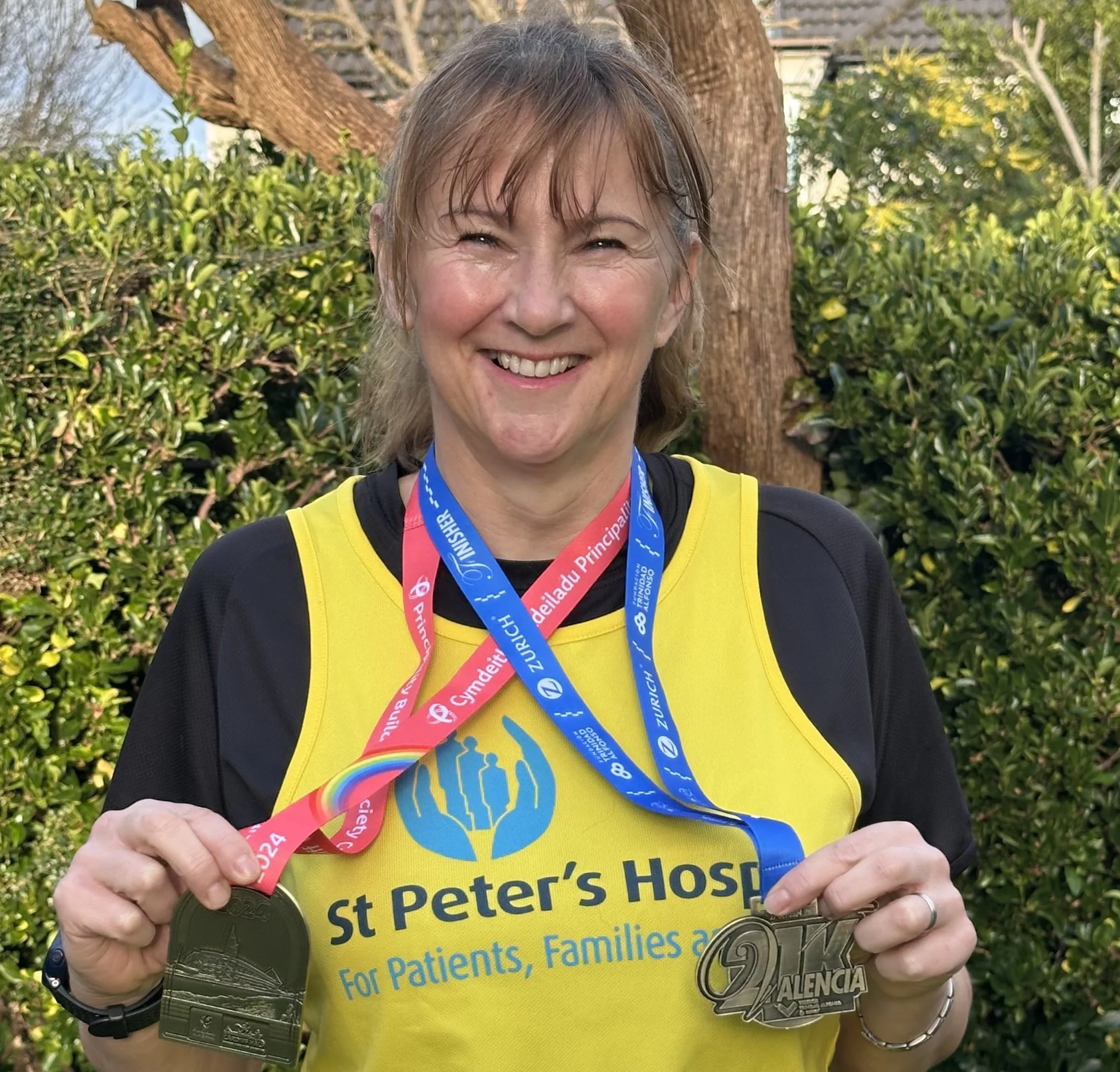 Hospice stalwart takes on six European half marathons – ‘dodgy knee’ and all