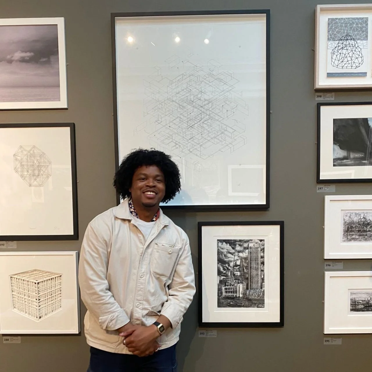 StudioHIVE Architects’ Ade Olaosebikan Selected for Prestigious RSA Annual Exhibition with Bold Architectural Drawing