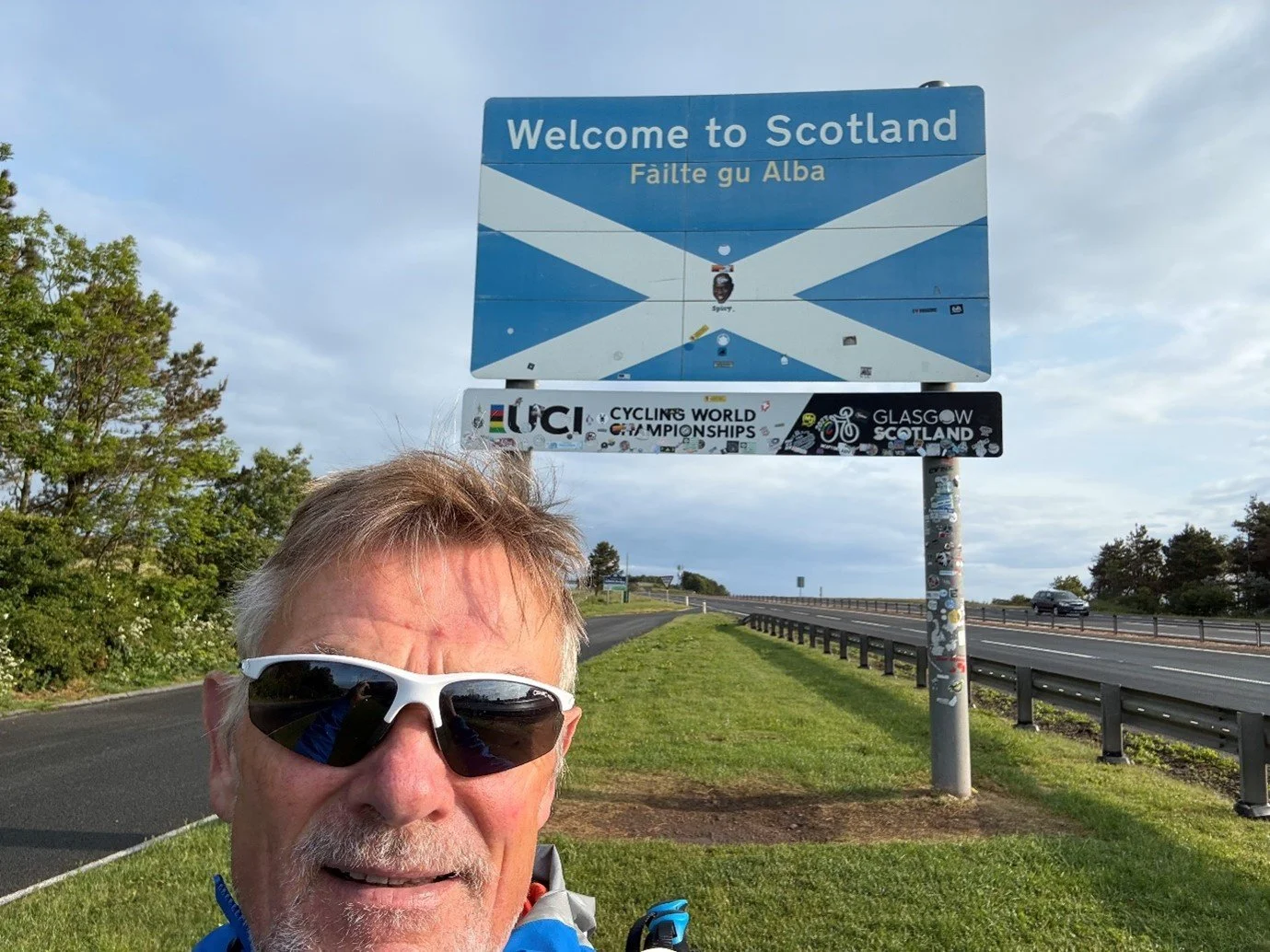 65-year-old reaches Scotland after running 50 marathons along the coast