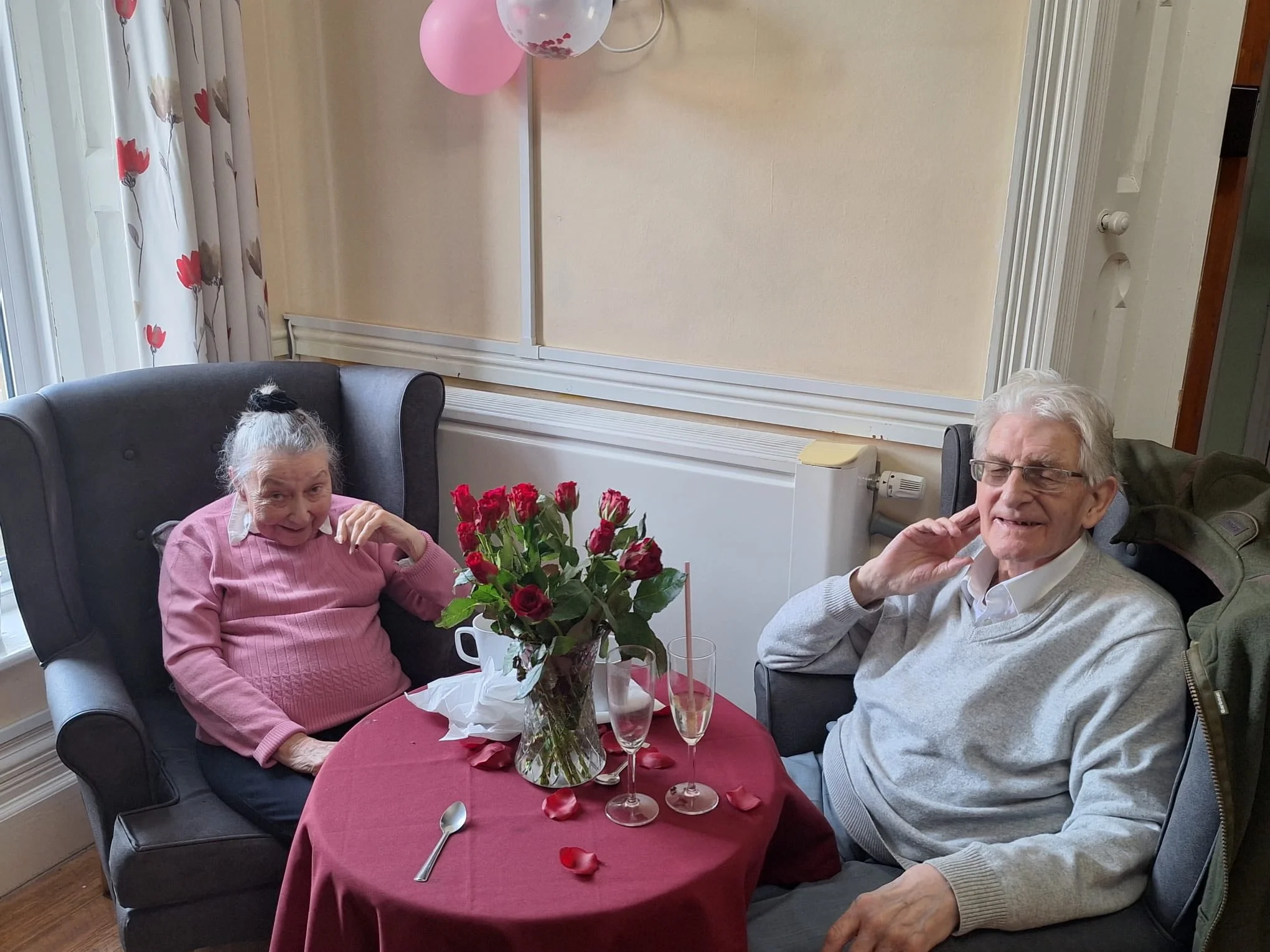 Never too old for romancing on Valentines Day