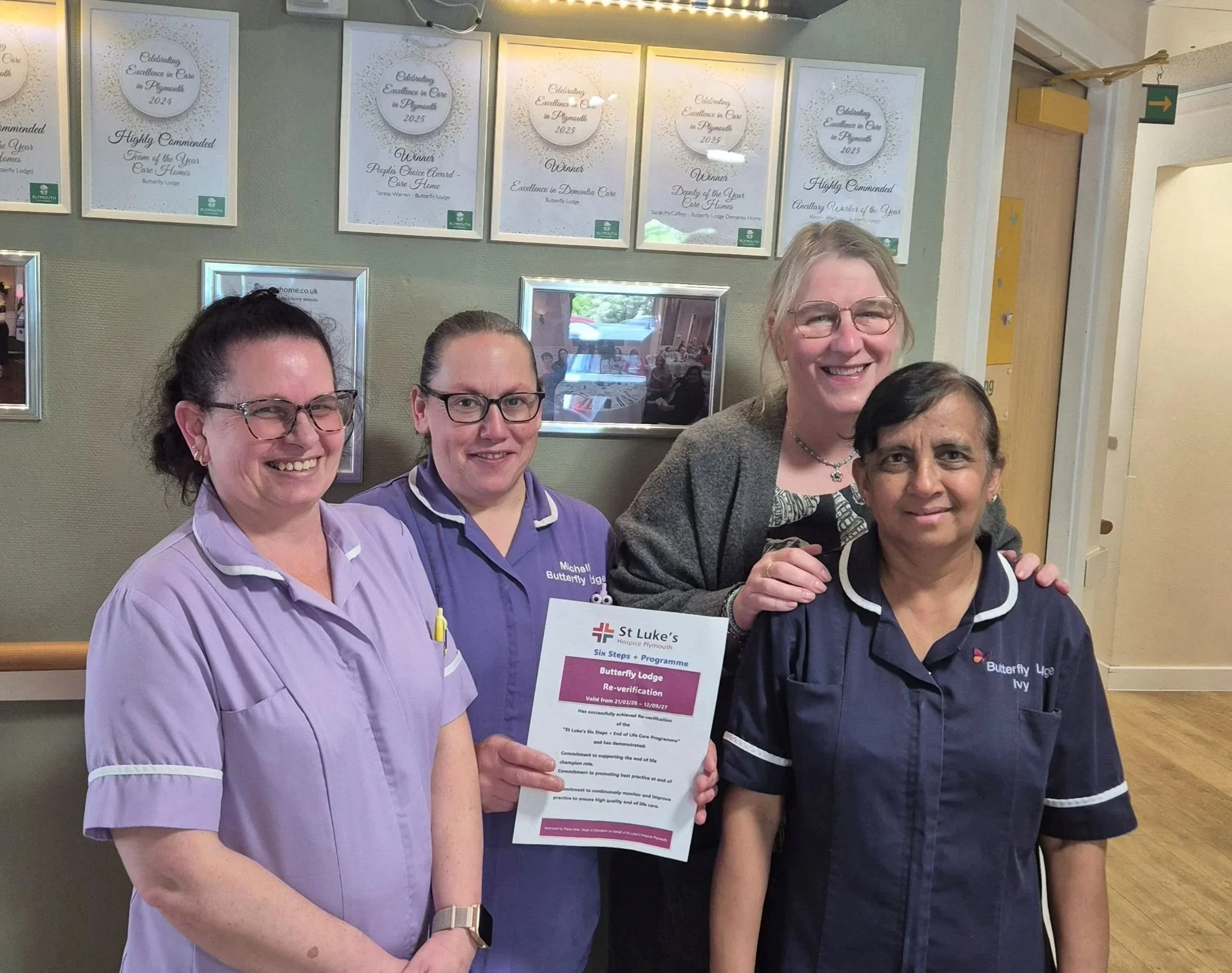 Plymouth care home proves commitment to quality care to the end