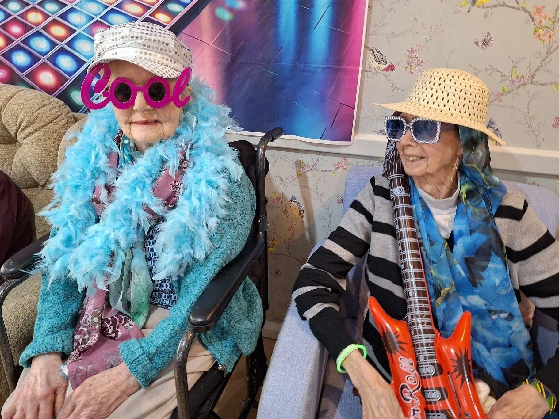 Retro seventies fun for Chestnut Lodge residents