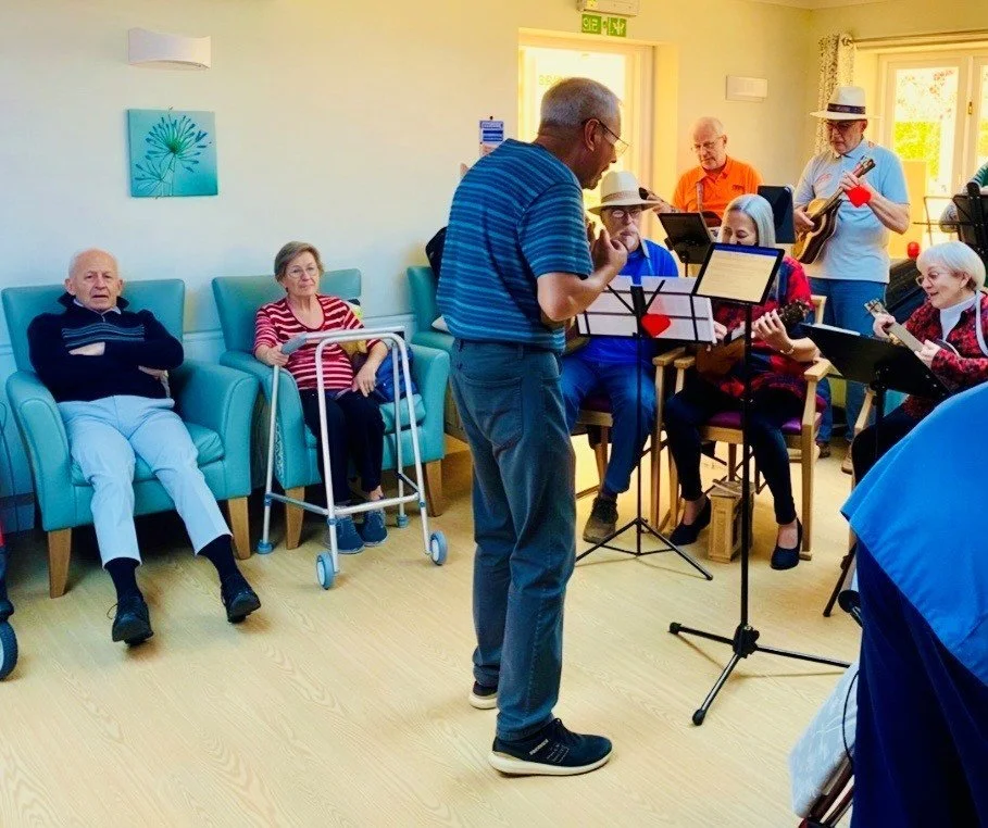 Ukulele band delights residents at Holsworthy care home