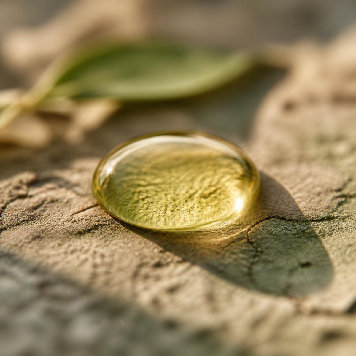 oil on cracked earth