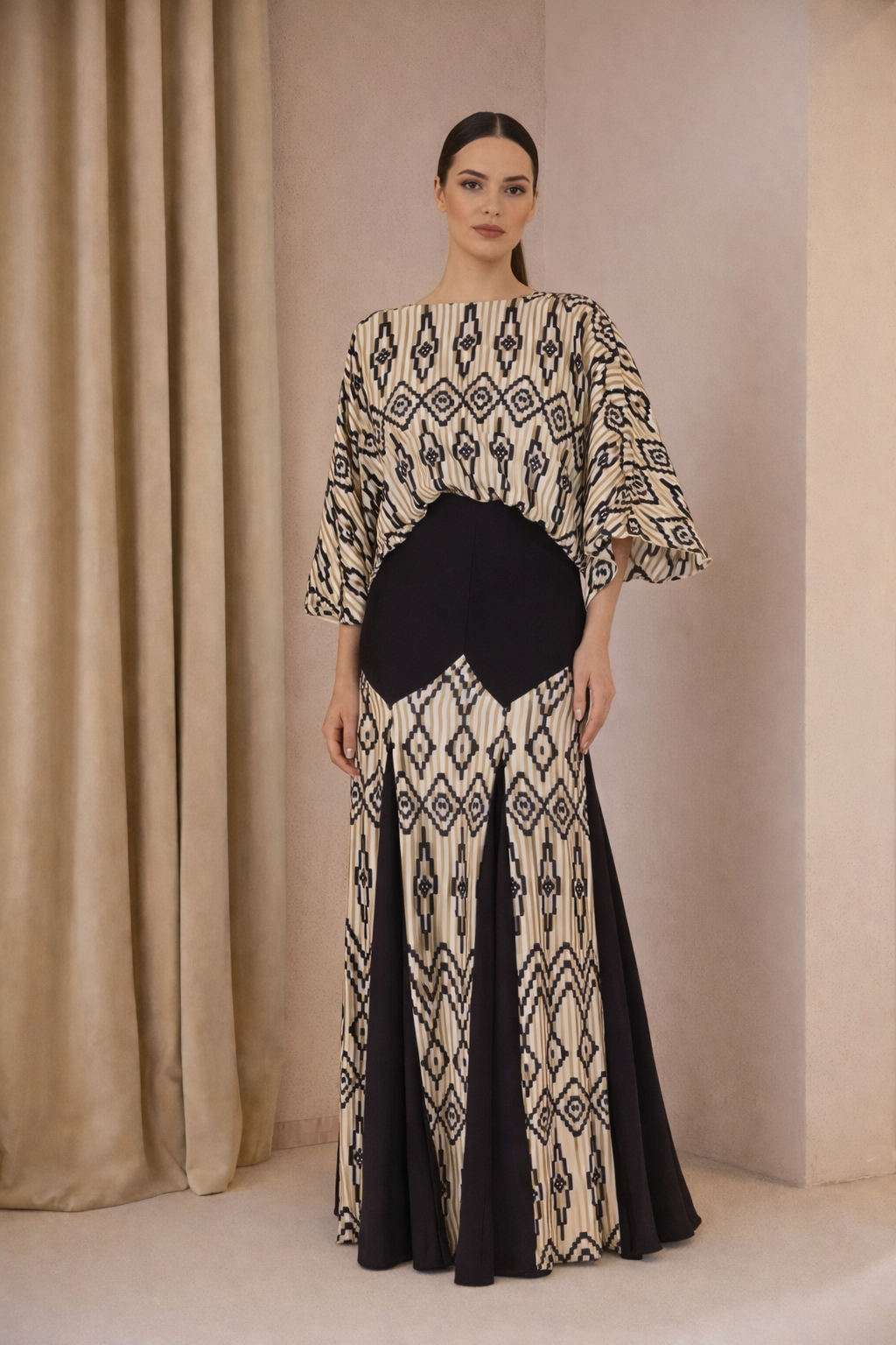 Vestido quillas estampado Carla Ruiz