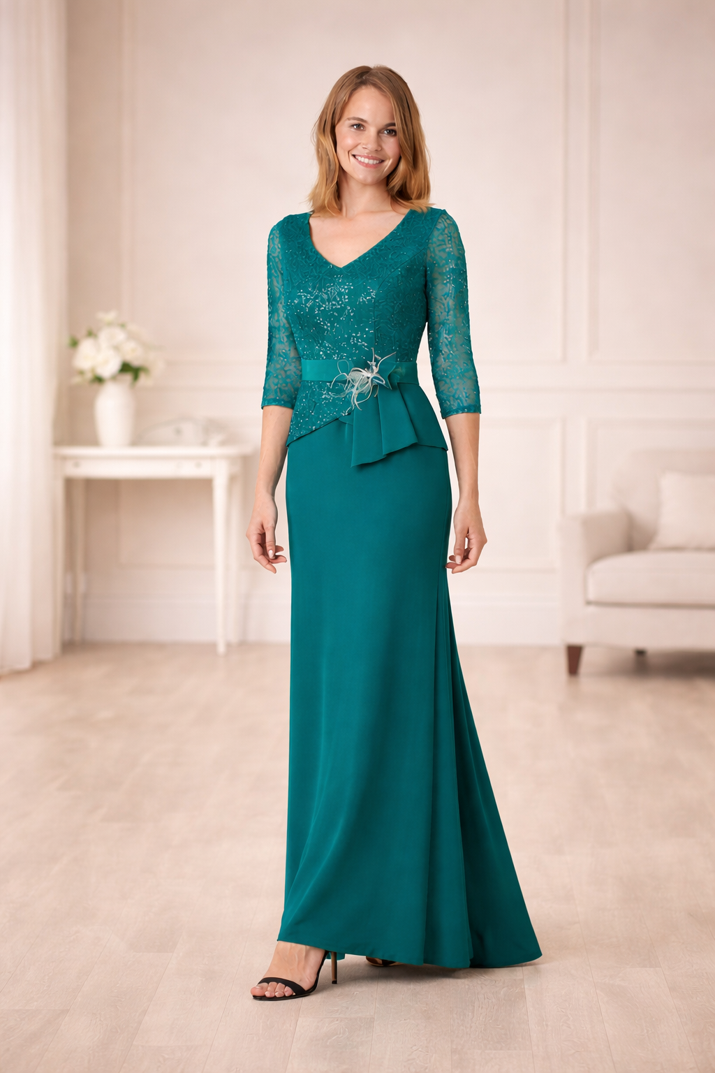 Vestido Carfi Cuerpo Rejilla