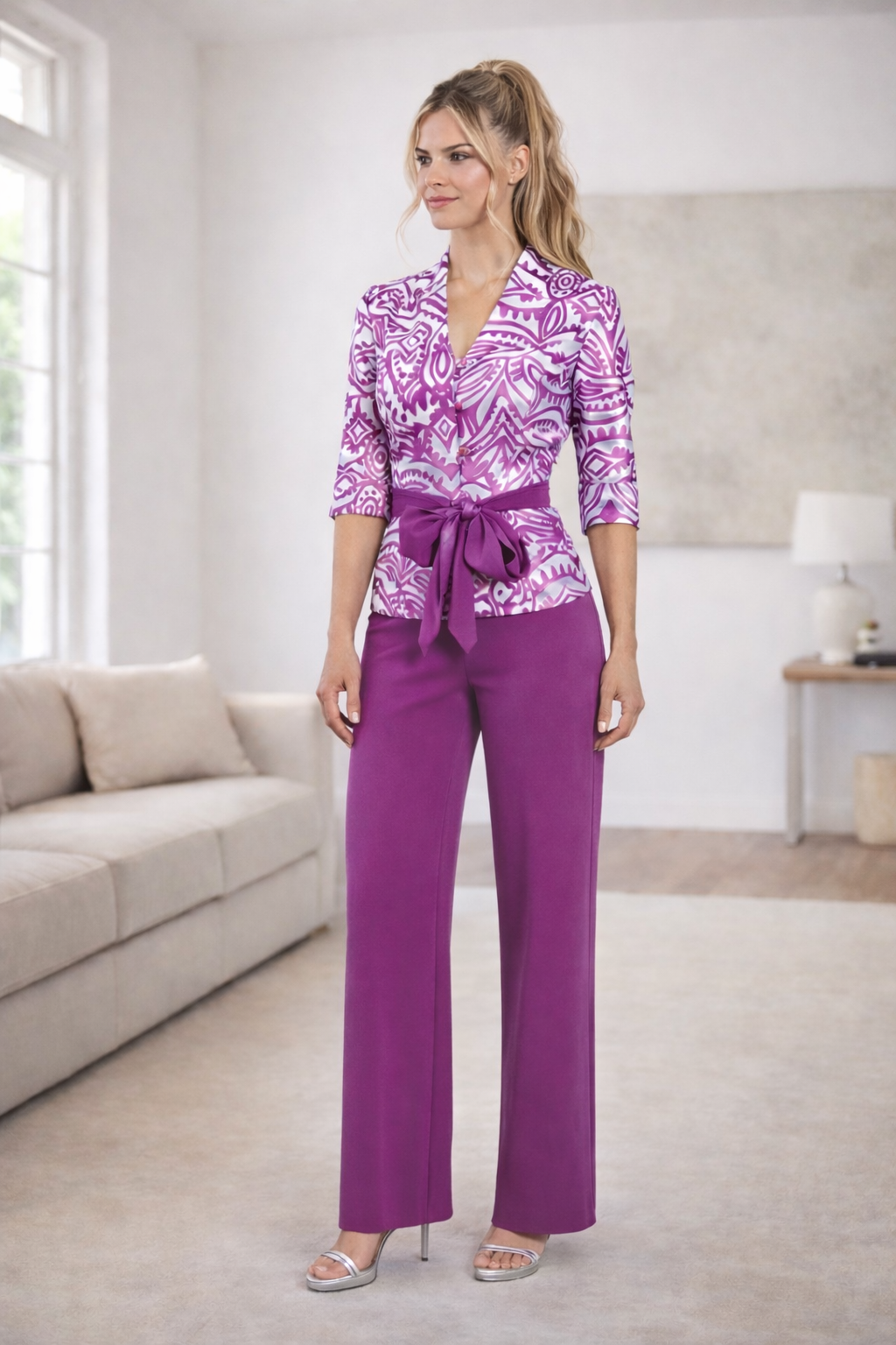 Conjunto camisa bicolor Carfi