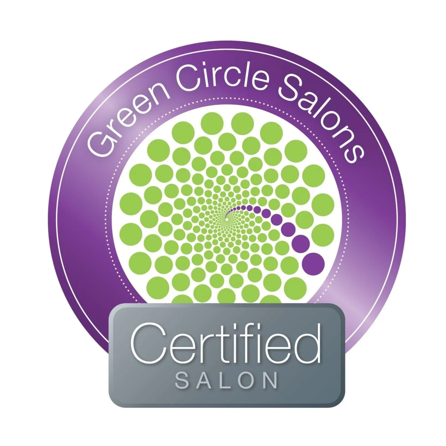 Green Circle Salons Certified Salon badge for TEAL Hair & Makeup Studio in Lowell, MA