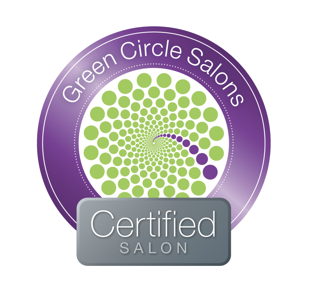 Green Circle Salons Certified Salon badge for TEAL Hair & Makeup Studio