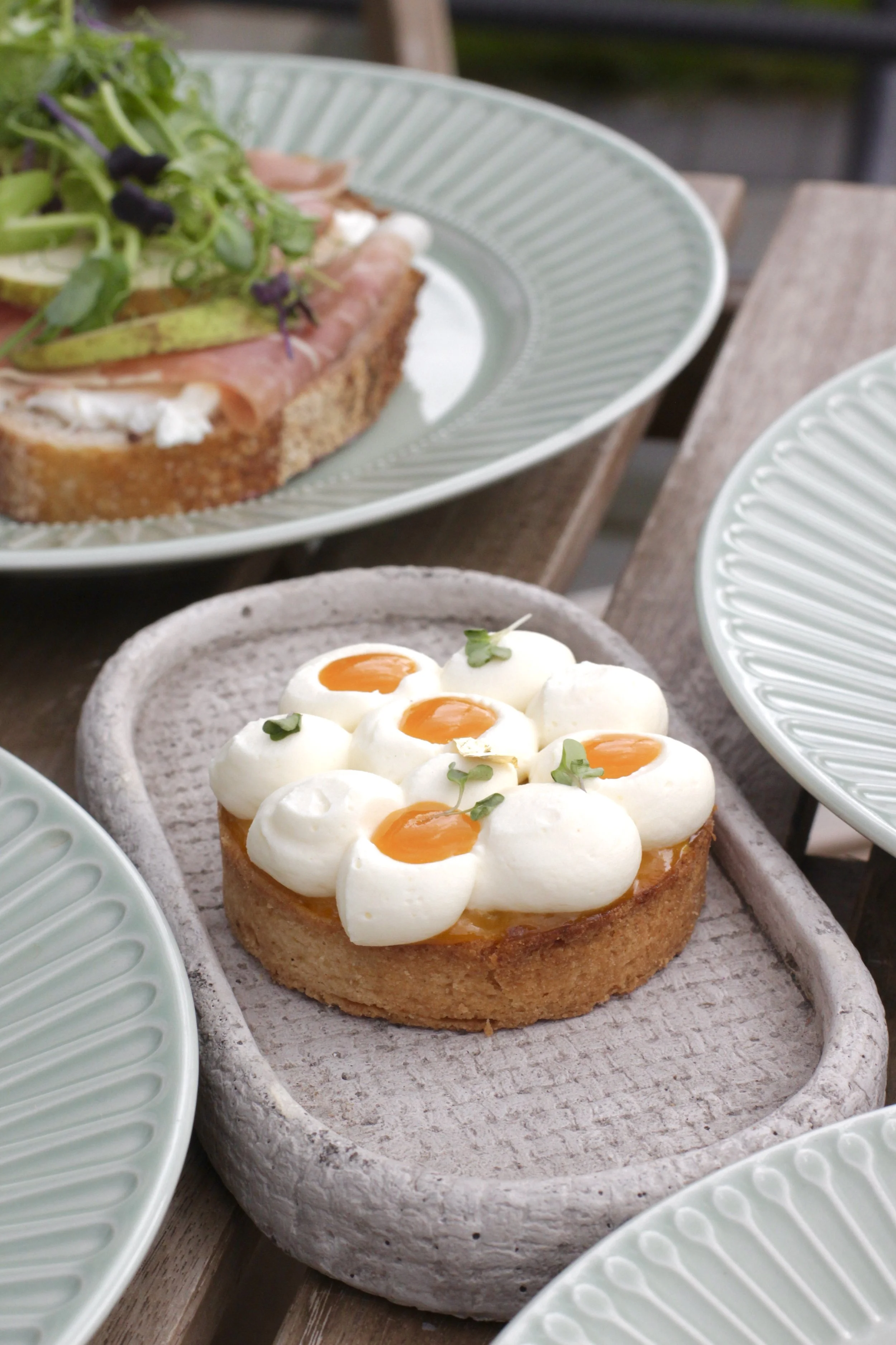 Mango and Coconut Tart