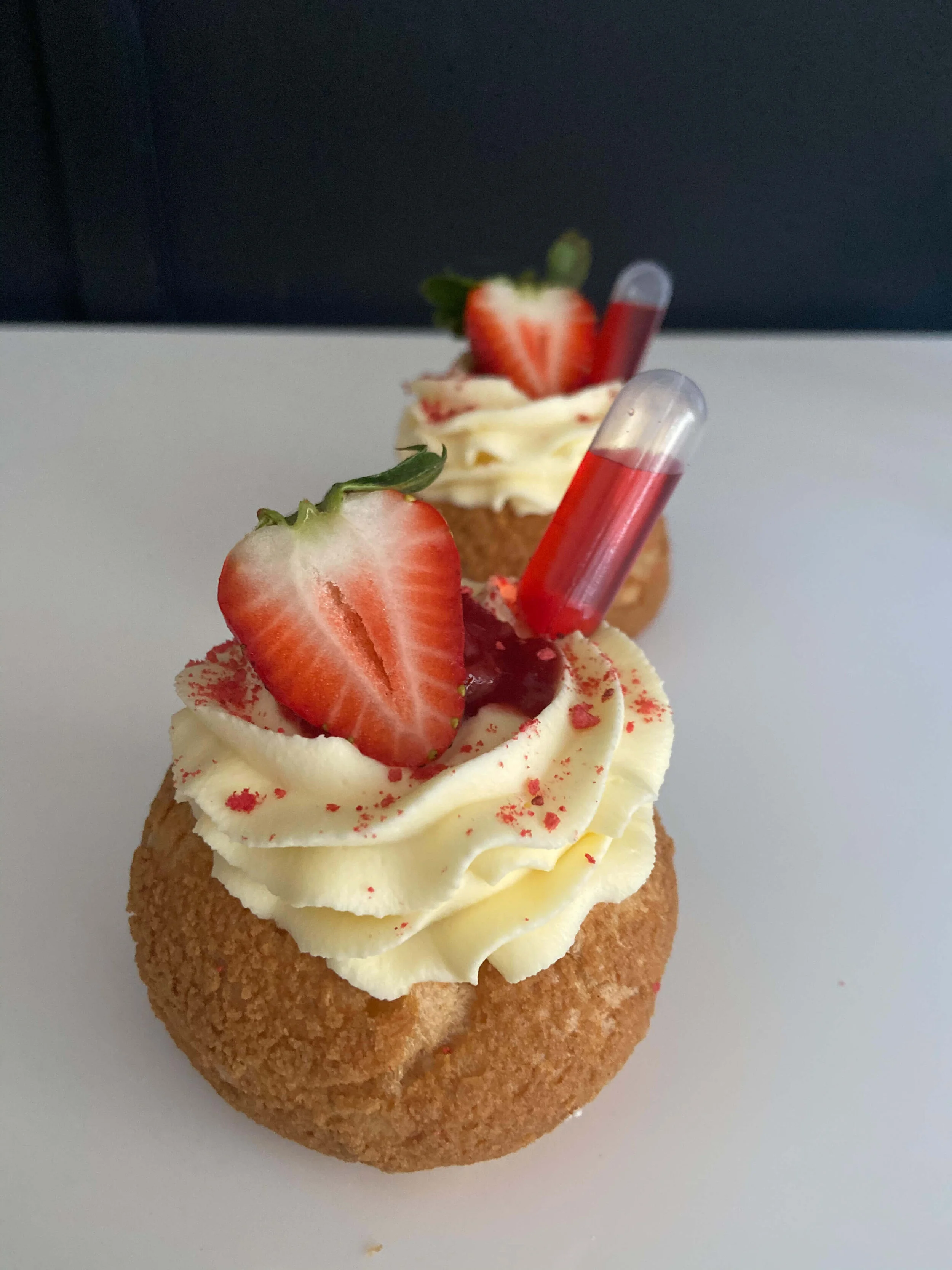 Berries  and Cream Choux