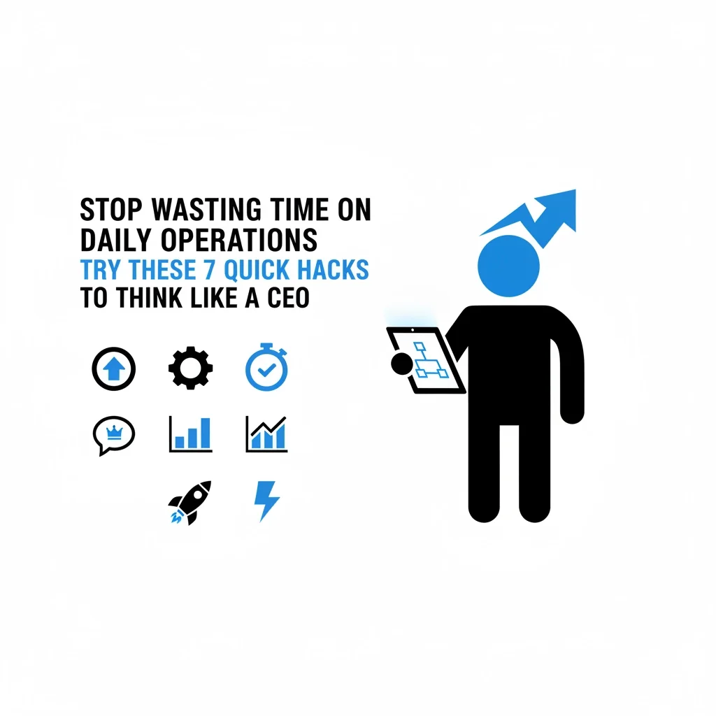 Stop Wasting Time on Daily Operations: Try These 7 Quick Hacks to Think Like a CEO