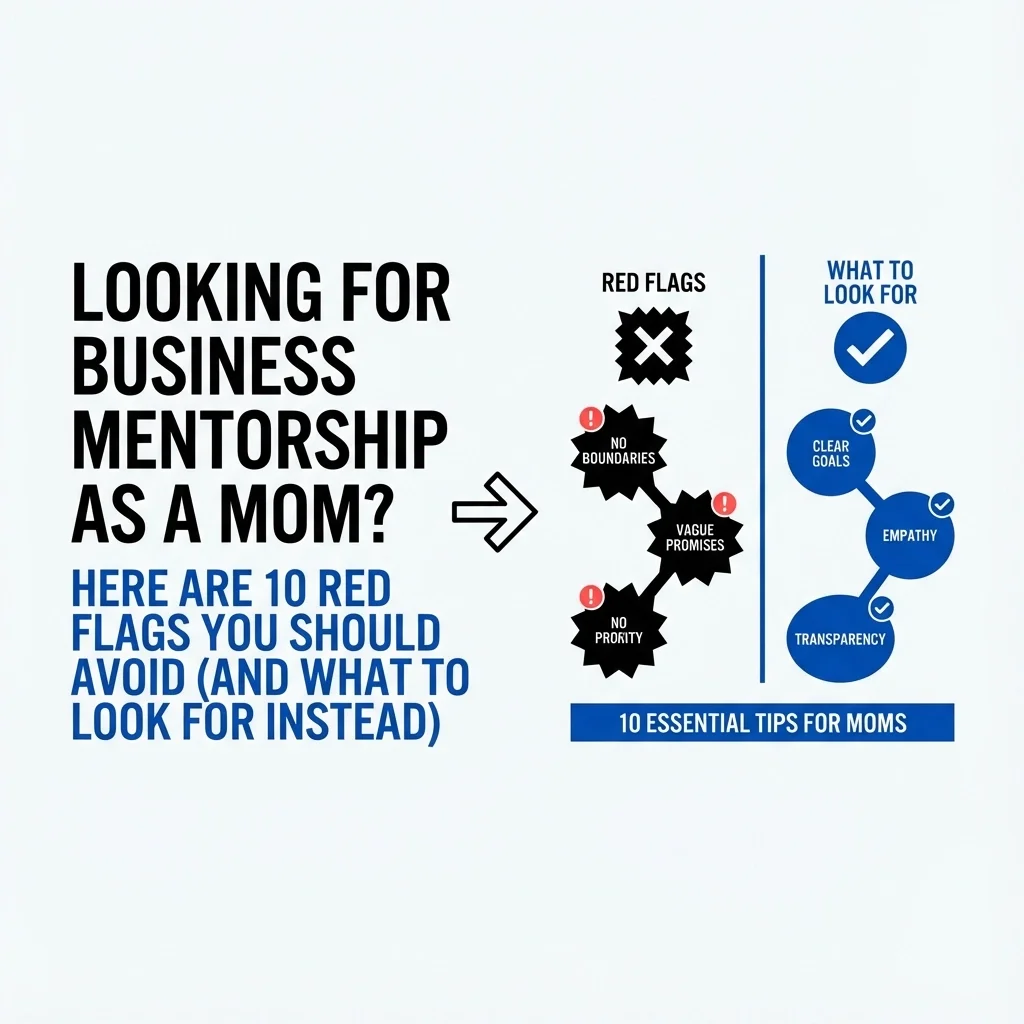 Looking For Business Mentorship as a Mom? Here Are 10 Red Flags You Should Avoid (And What to Look for Instead)