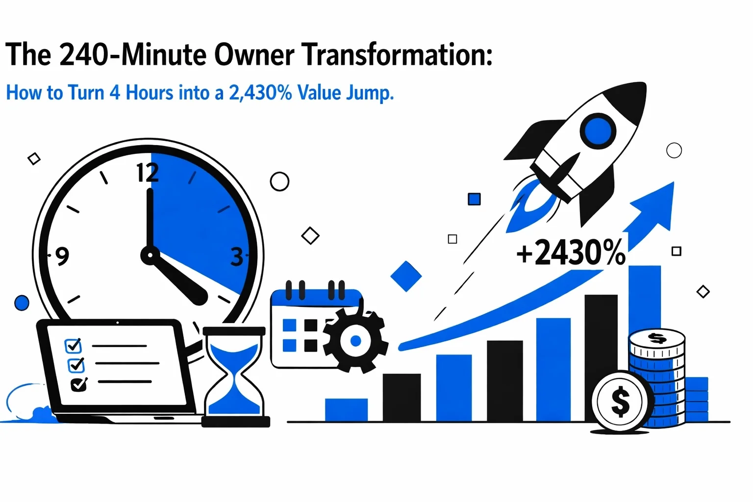 The 240-Minute Owner Transformation: How to Turn 4 Hours into a 2,430% Value Jump.