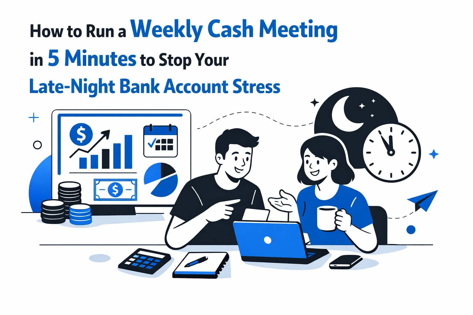 How to Run a Weekly Cash Meeting in 5 Minutes to Stop Your Late-Night Bank Account Stress