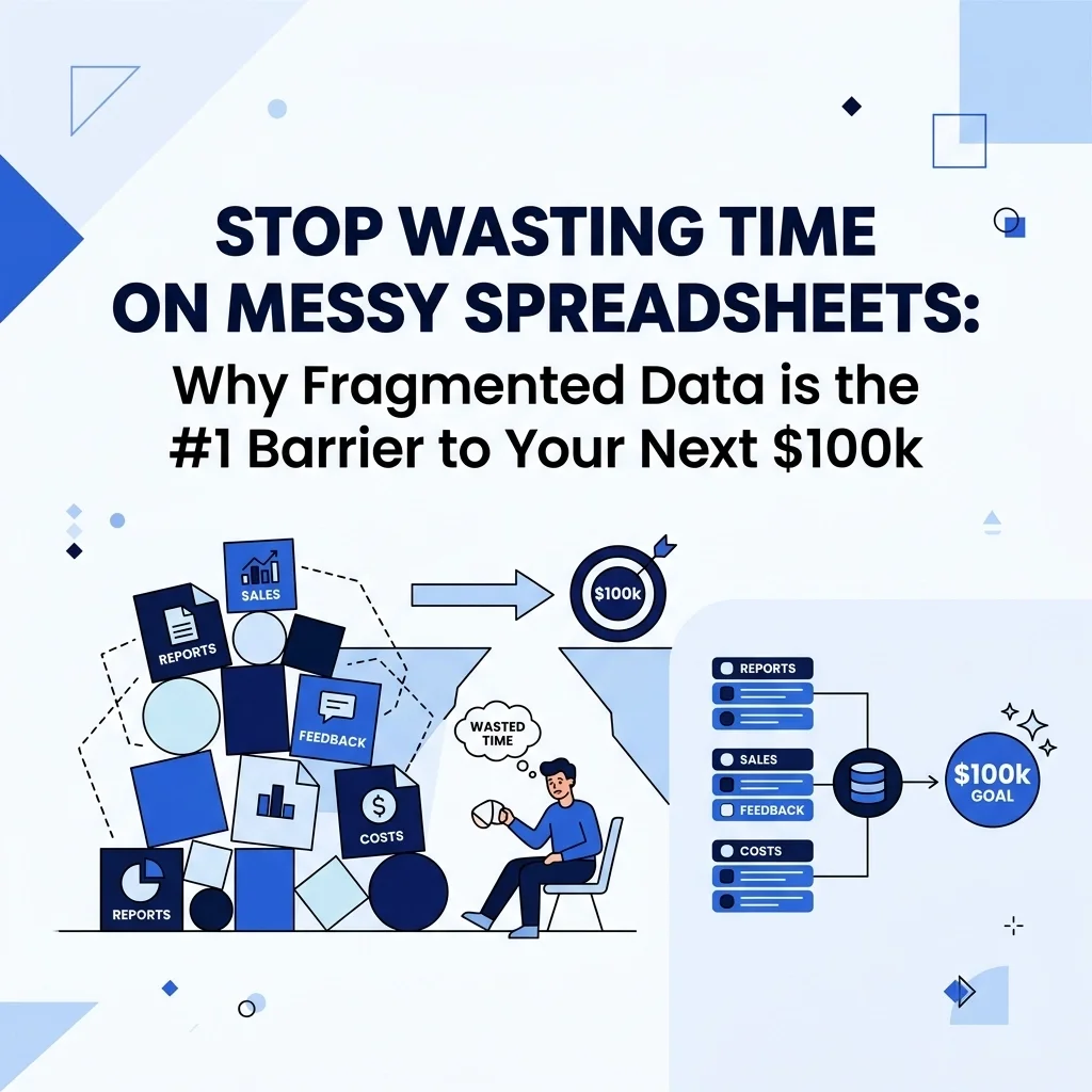 Stop Wasting Time on Messy Spreadsheets: Why Fragmented Data is the #1 Barrier to Your Next $100k