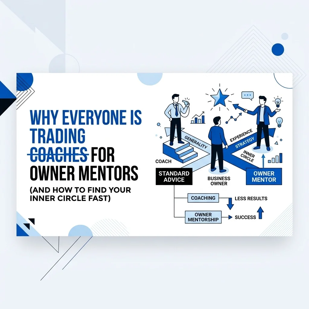 Why Everyone is Trading Coaches for Owner Mentors (And How to Find Your Inner Circle Fast)