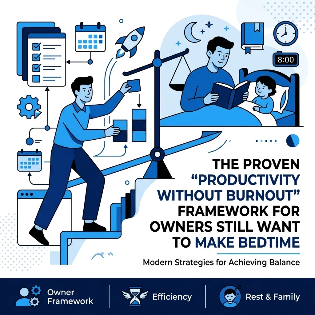 The Proven "Productivity Without Burnout" Framework for Owners Who Still Want to Make Bedtime