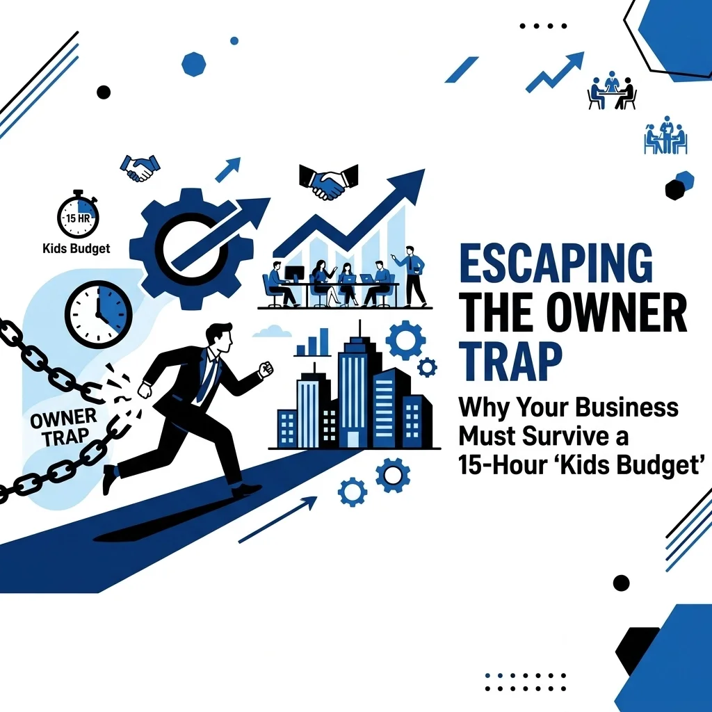 Escaping the Owner Trap: Why Your Business Must Survive a 15-Hour 'Kids Budget'