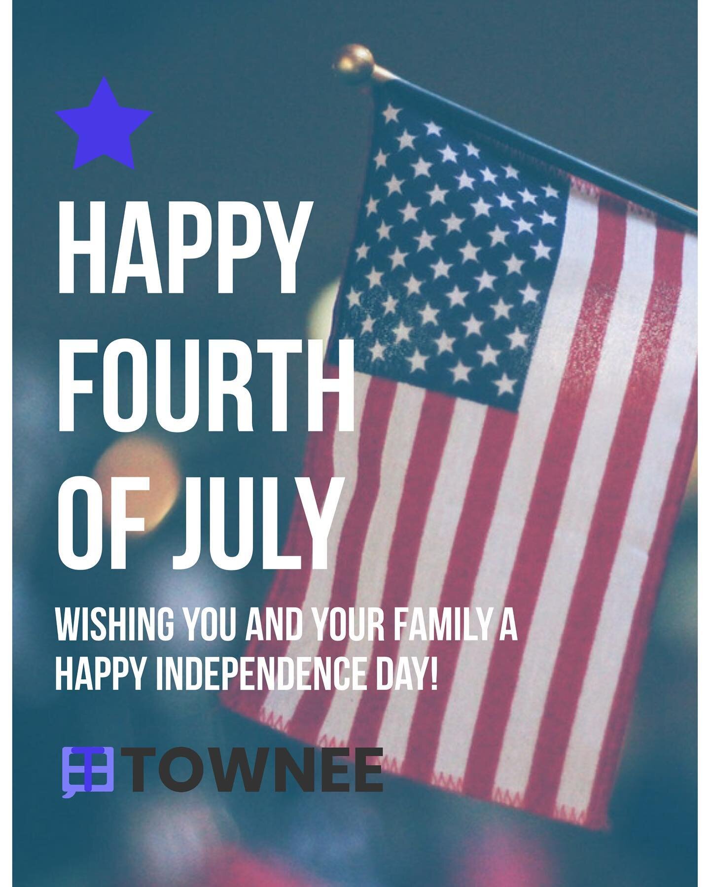 Happy Birthday America!

All of us Townees wish you and your family a very happy 4th weekend.

Today, we celebrate America's Independence, especially celebrating those who bravely fight for it.
