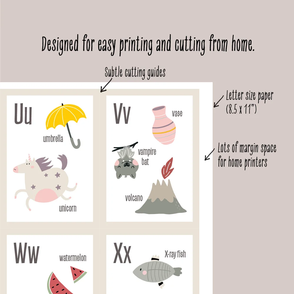 ABC Flashcards for Toddlers and Preschoolers | Printable — Skye & Friends