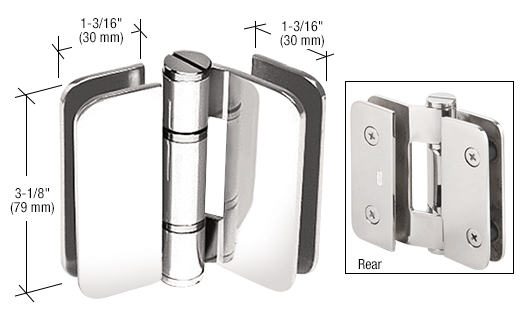 Zurich 01 Series 180 Degree Glass-to-Glass Outswing or Inswing Bi-Fold Hinge