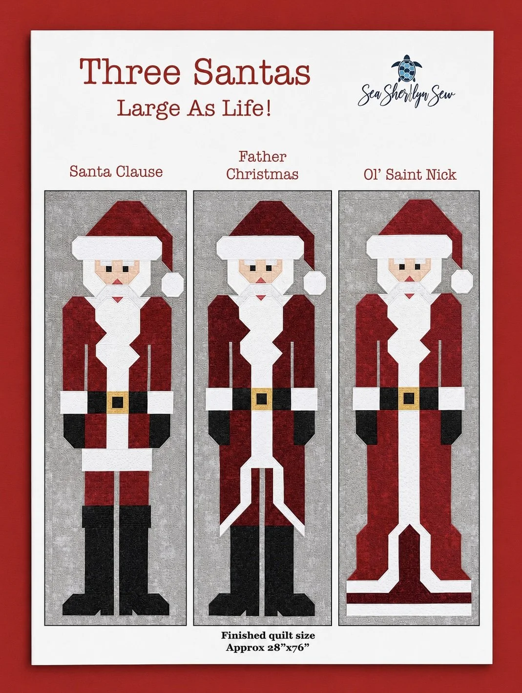 Three Santas - Large as Life