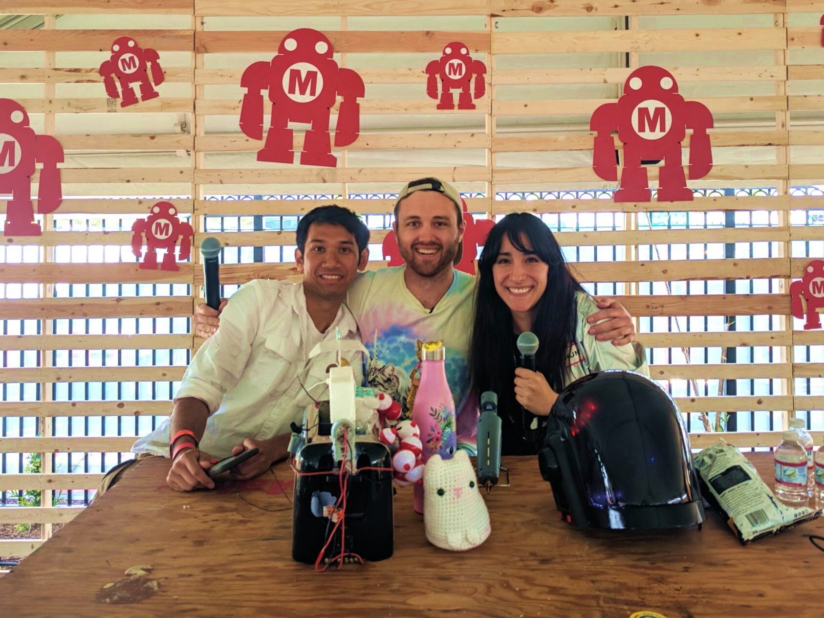 Peter Sripol, William Osman, and Estefannie at Maker Faire - San Mateo, CA May 2018