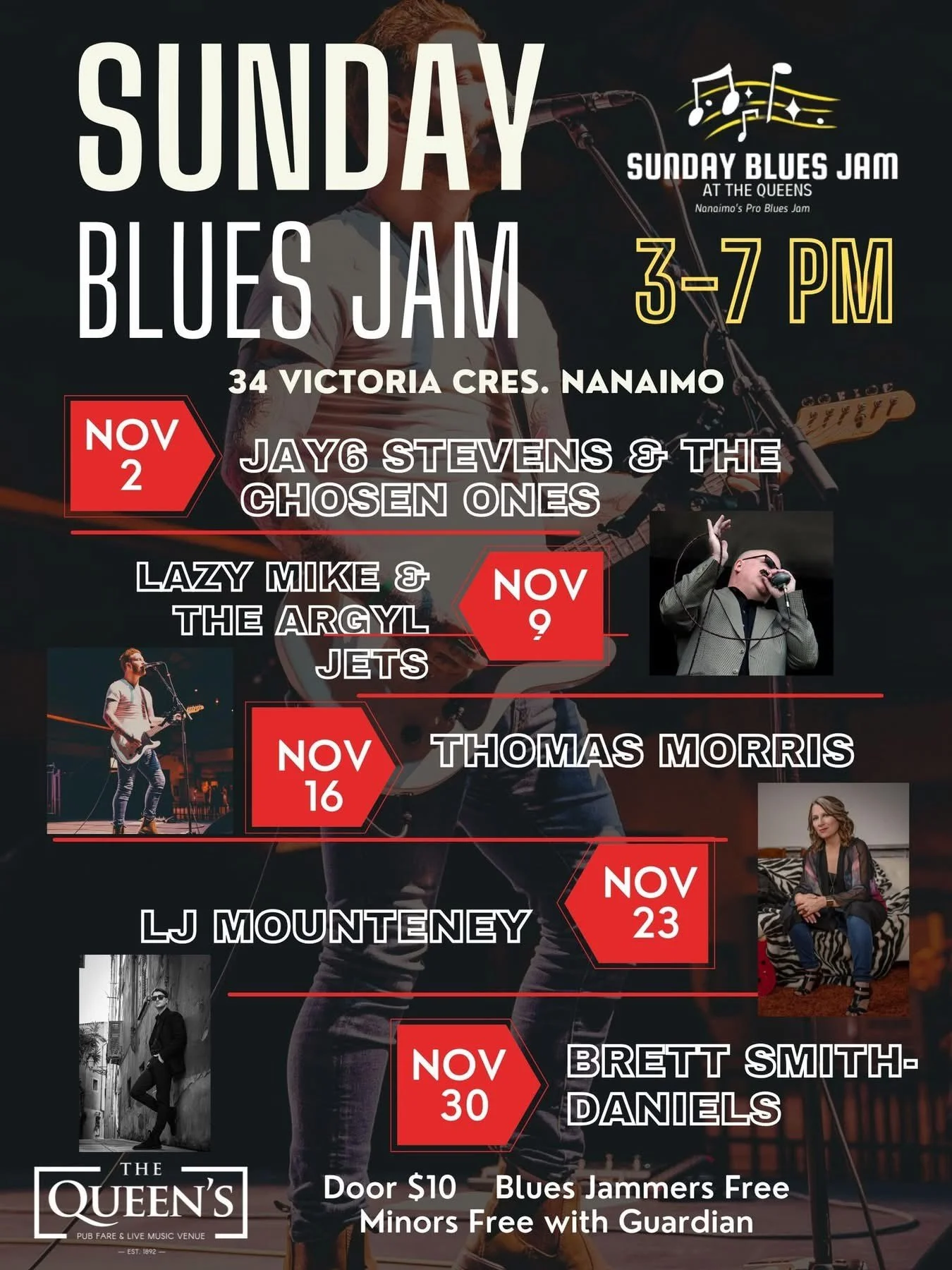 Sunday Blues Jam at The Queens