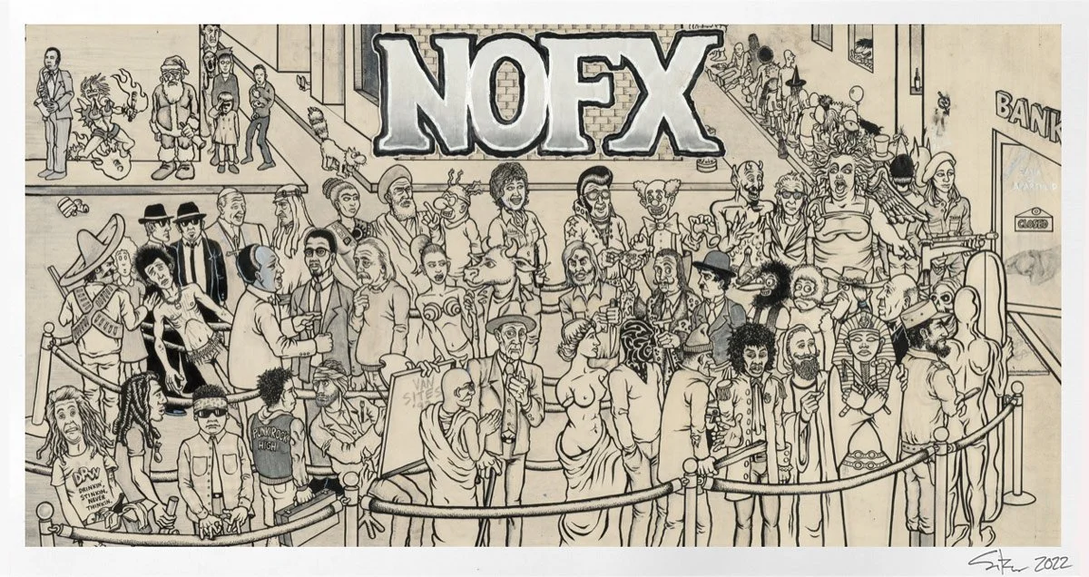 NOFX  - Longest Line 1992 Giclée Print