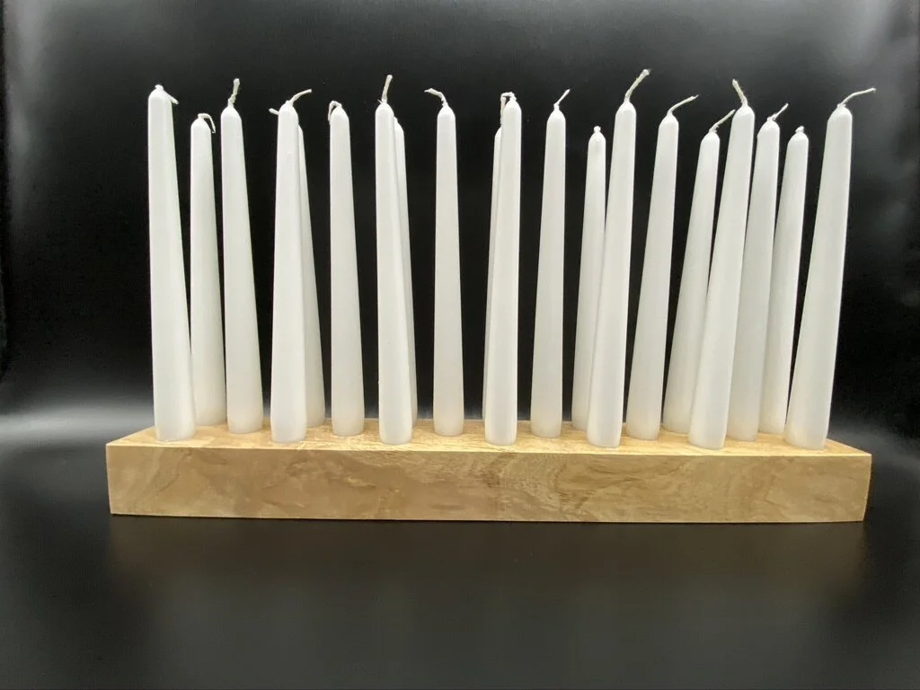 Spalted Ash Taper Candle Holder 