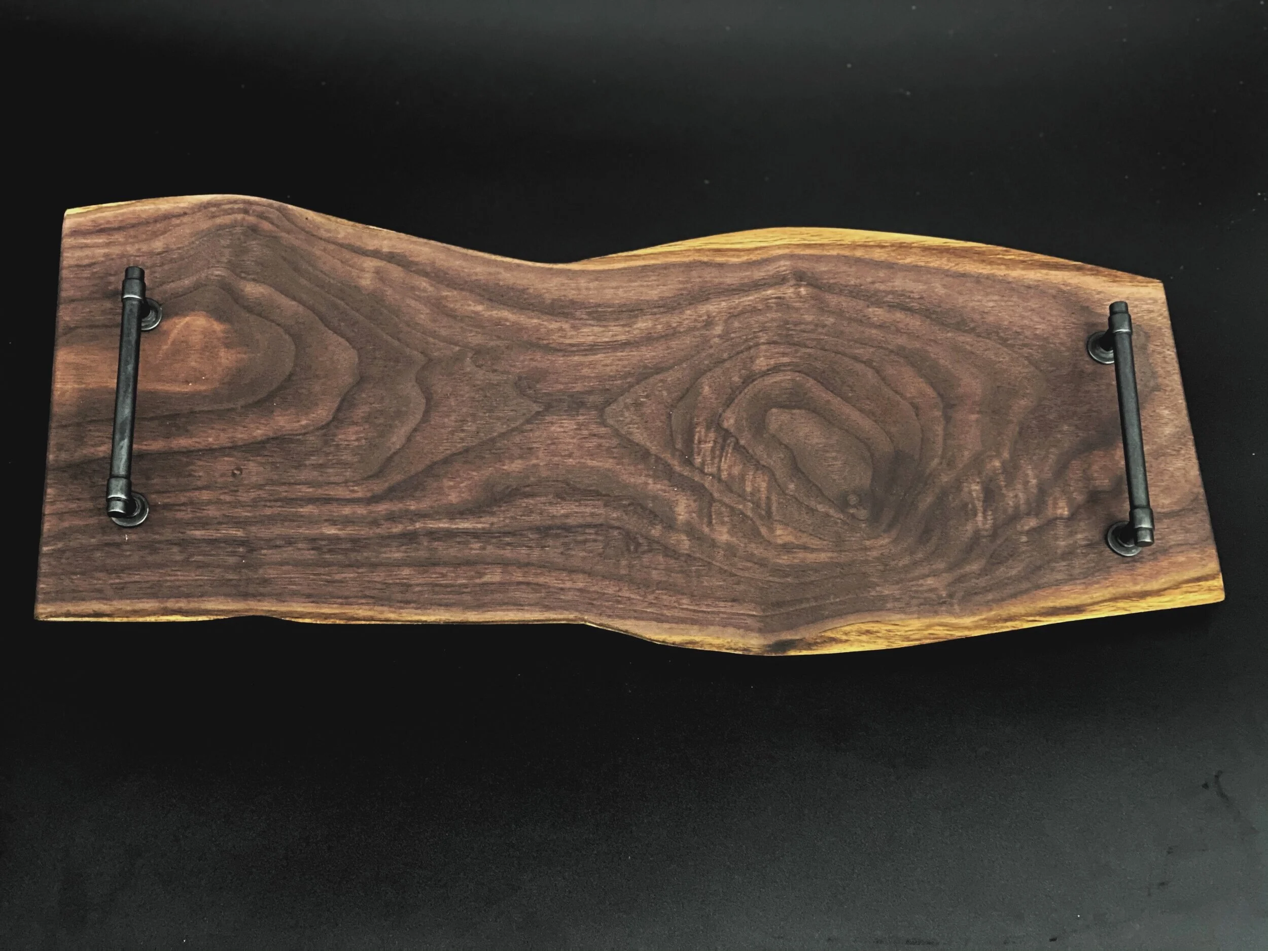 Black Walnut Live Edge Serving Tray