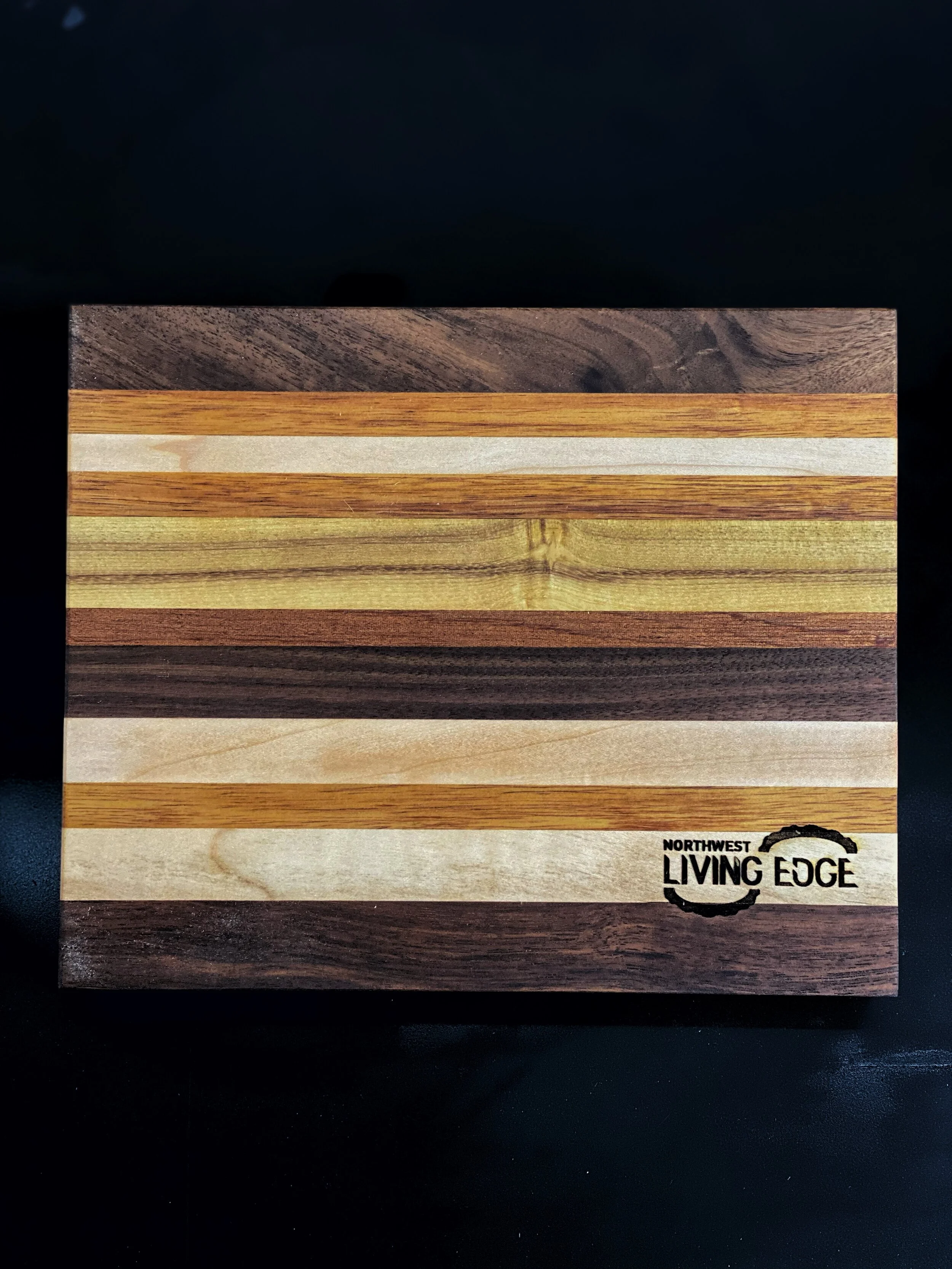 Face Grain Striped Cutting Board