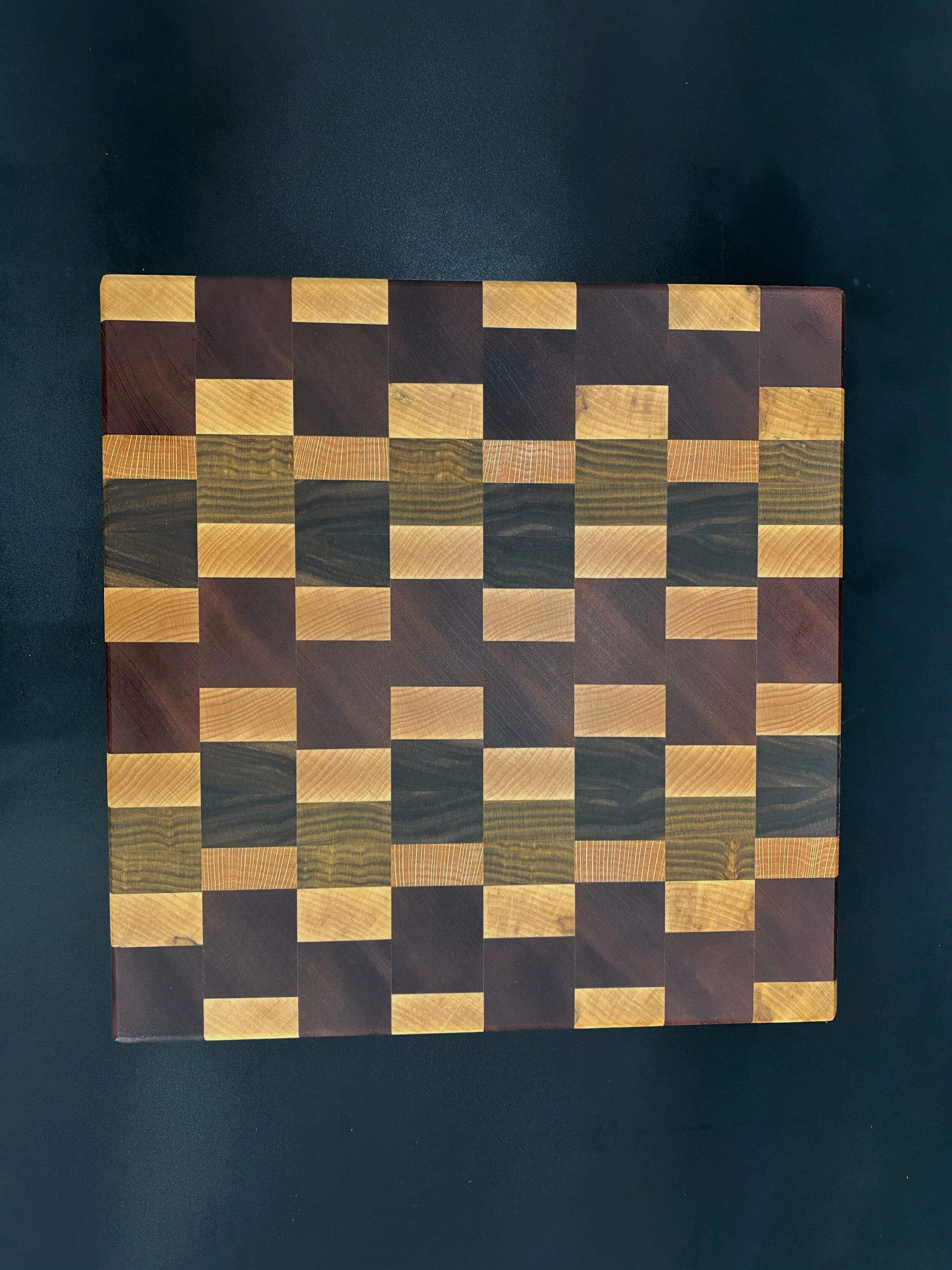 End Grain Checkered Cutting Board