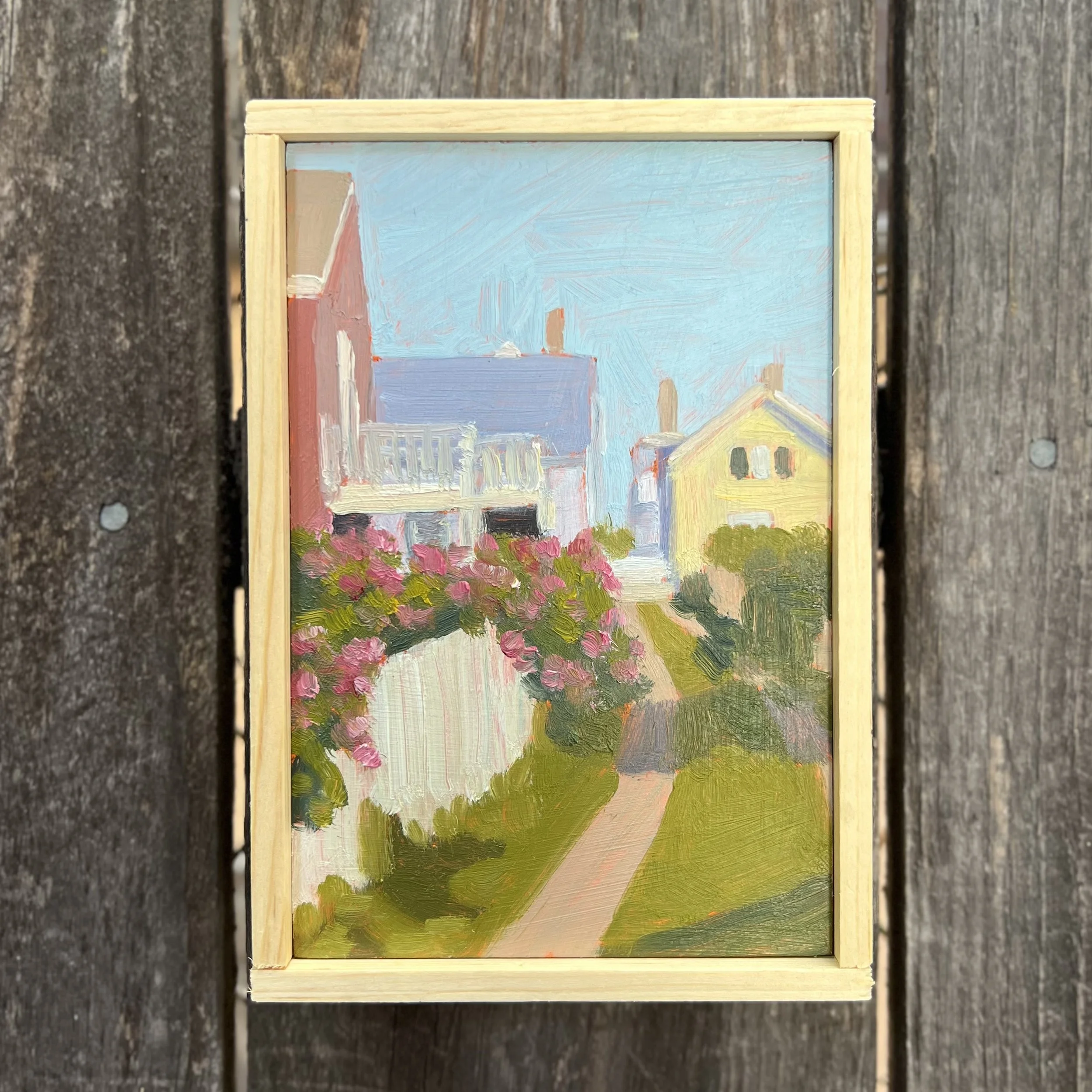 Roses on the Walk Postcard framed.jpeg