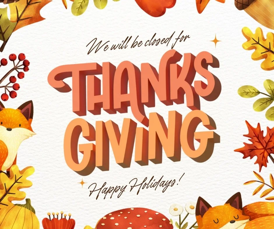 Happy Thanksgiving from our table to yours! We're grateful for customers like you and can't wait to see you tomorrow!