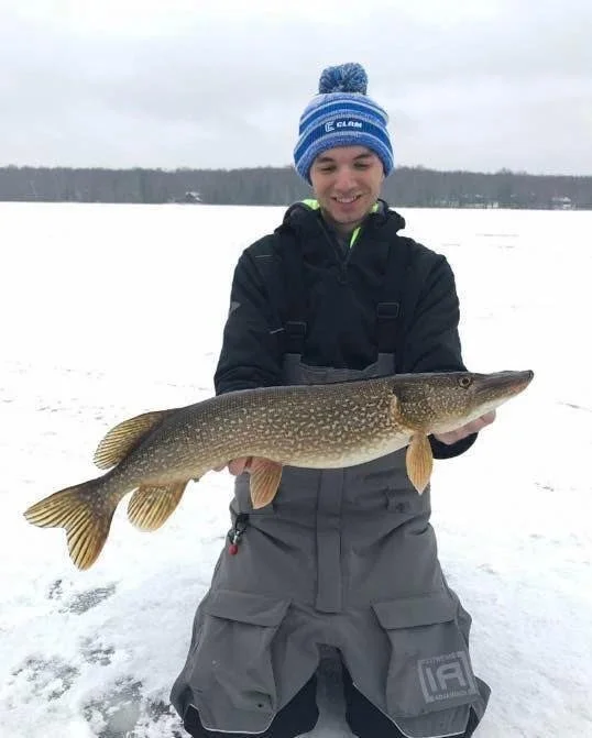 BWCA trophy northern pike Dec 9 2020 Ely MN - Early ice catch hold Arrowhead Outdoors report