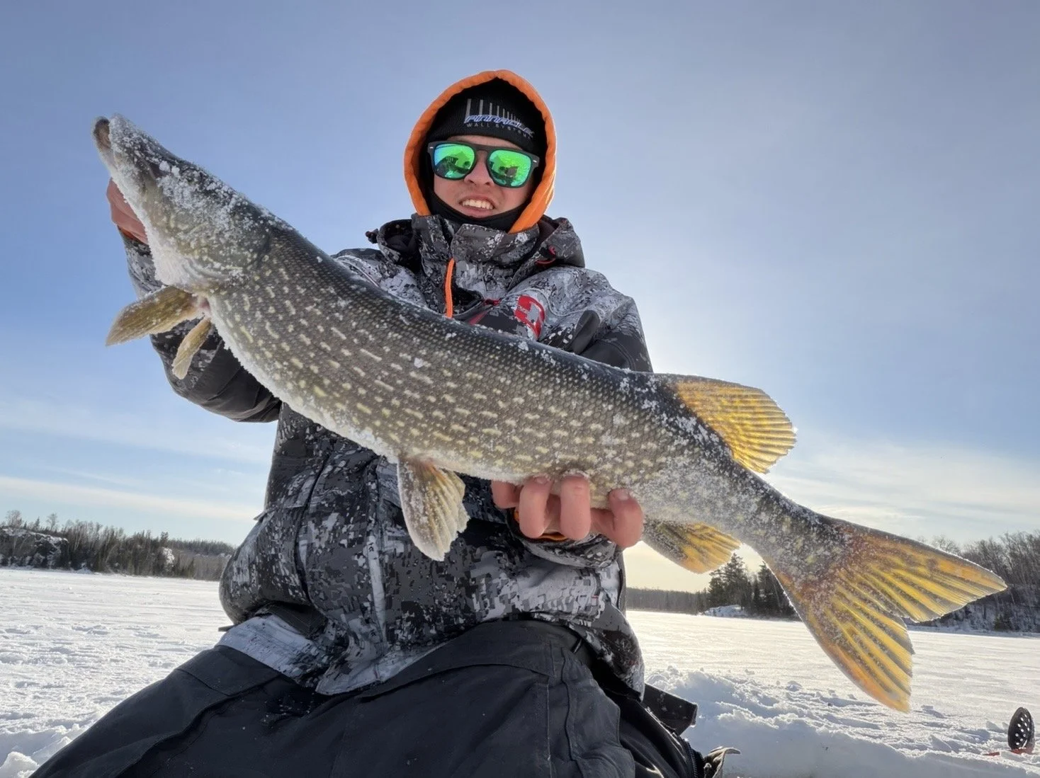 Ely MN fishing report BWCA northern pike catch March 17 2026 Arrowhead Outdoors ice fishing