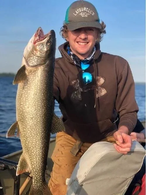 Trophy lake trout caught Ely MN June 16 2020 - Big laker hold Arrowhead Outdoors fishing report