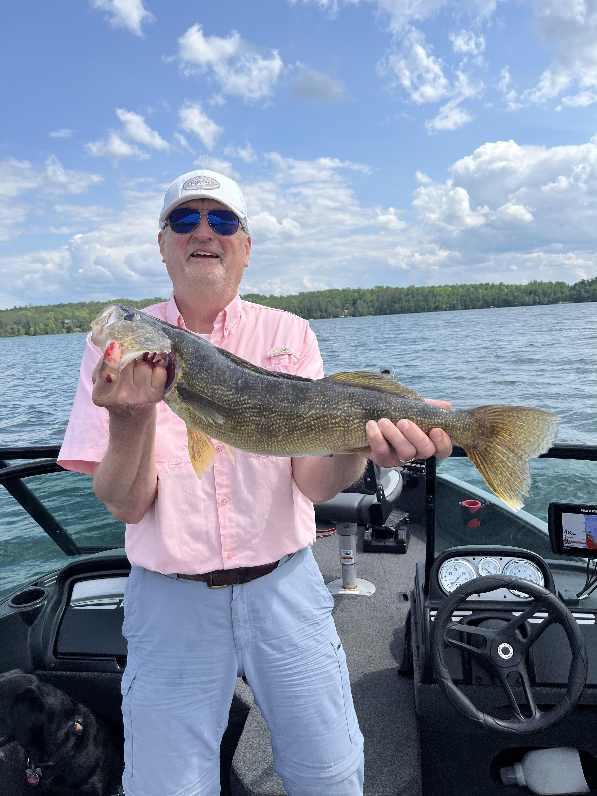 Angler holds trophy walleye on leech with Cast Outdoor Adventures June 10, 2025 in Ely MN BWCA. Summer report from Arrowhead Outdoors