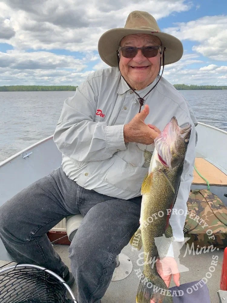BWCA walleye catch Sept 29 2020 Ely MN - Late season angler hold Arrowhead Outdoors report