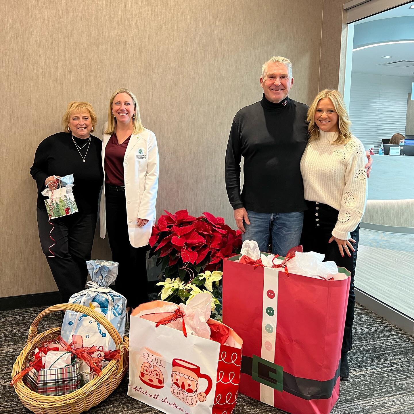 Today was a special day 💜 

This holiday season, we sponsored 16 @marylandoncology cancer patients and their families by providing them with holiday gifts, gift cards, and other individual wish list items&hellip; and today we got the chance to deliv