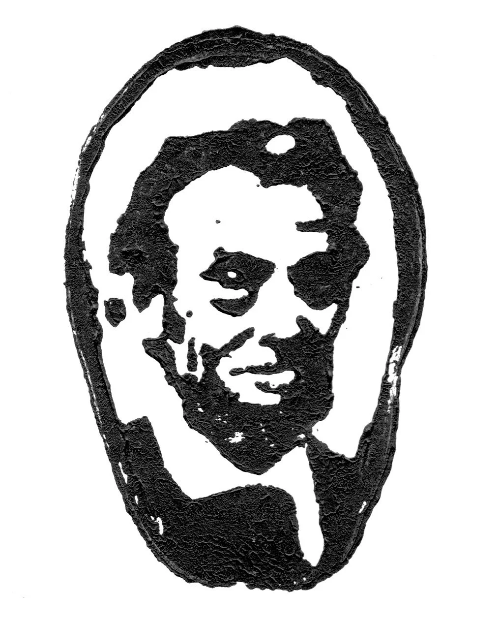 1 of 215 Potato Prints used to create a brief  animated moment 