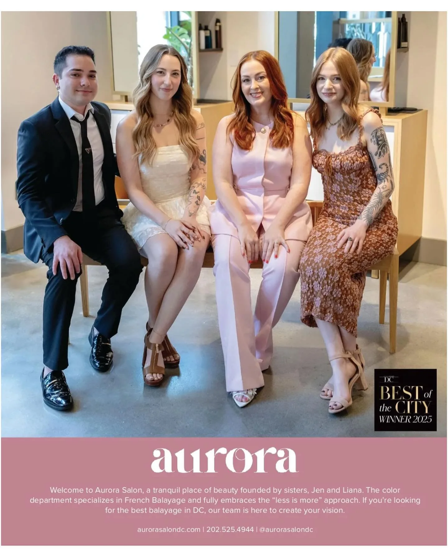 Still riding the high from our most recent recognition!! 

We are so honored to be voted &ldquo;BEST BALAYAGE AND HIGHLIGHTS&rdquo; by DC Modern Luxury!🎨

Our salon is departmentalized helping create customized visions for each and every client that