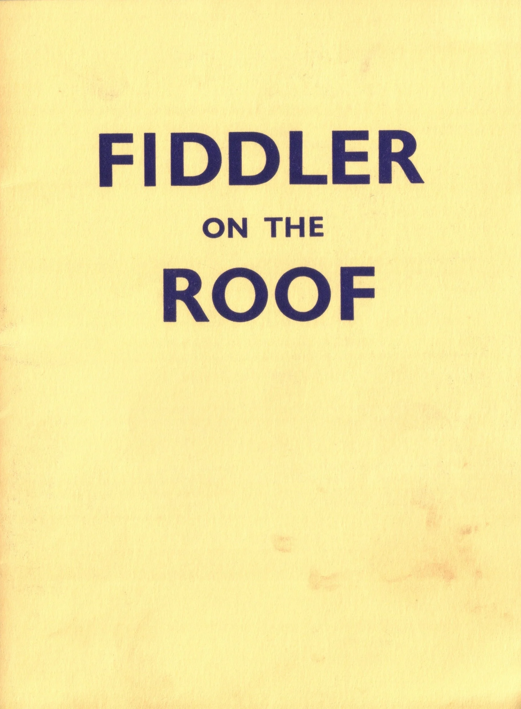 54. Fiddler on the Roof - 1977