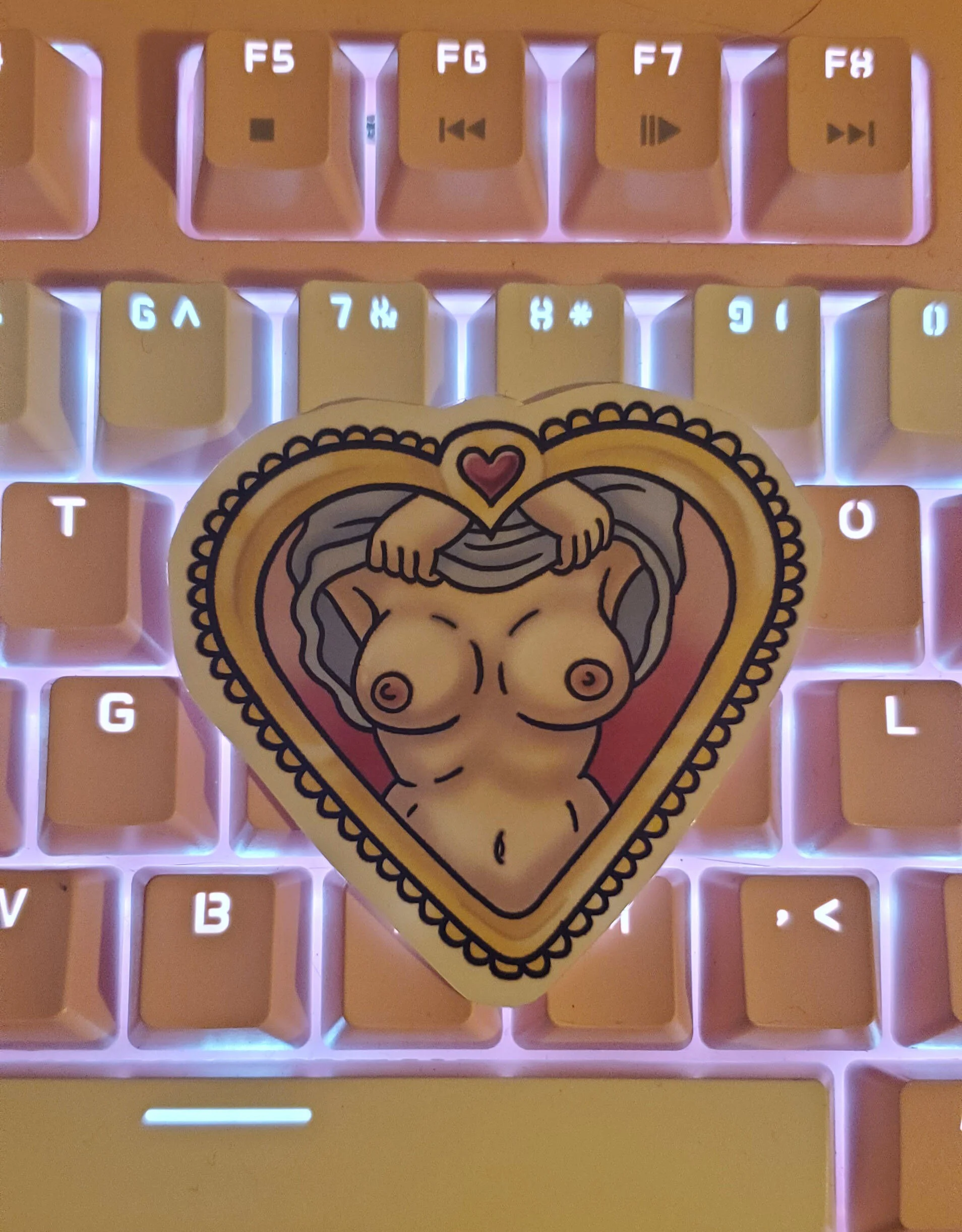 Peek-a-boob v2 STICKER